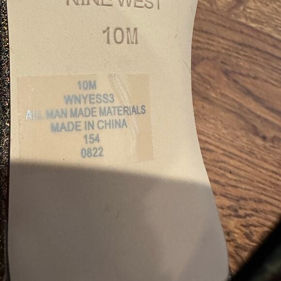 Nine West Glitter Strappy Heels – Yess Sandals | Women’s Size 10 Party Shoes - Picture 9 of 9